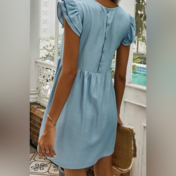 Ruffle Sleeve Dress - Picture 2 of 5